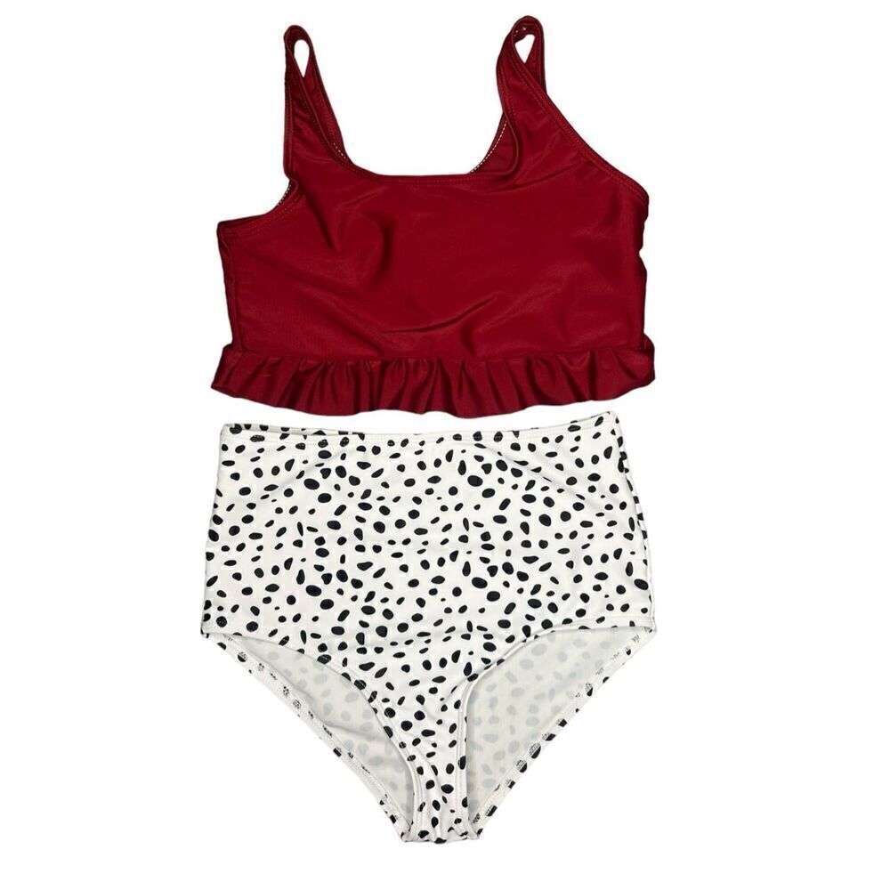‎High Waisted Animal Print Bikini Girls 10